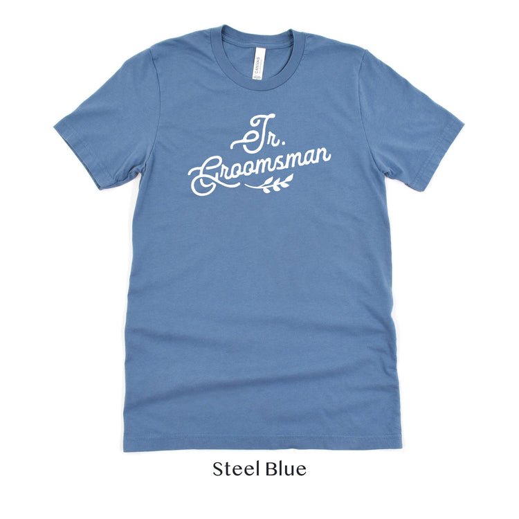 Jr. Groomsman Wedding Party Short-Sleeve Tee - Sizes XS-5XL by Oaklynn Lane