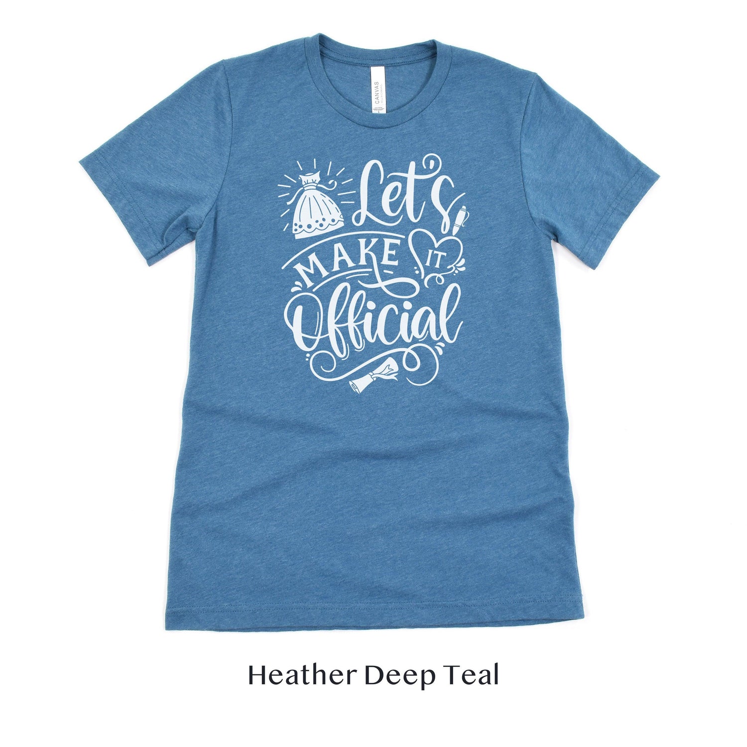 Lets Make It Official - Wedding Officiant Shirt - Gift for Wedding Vendor Unisex t-shirt by Oaklynn Lane