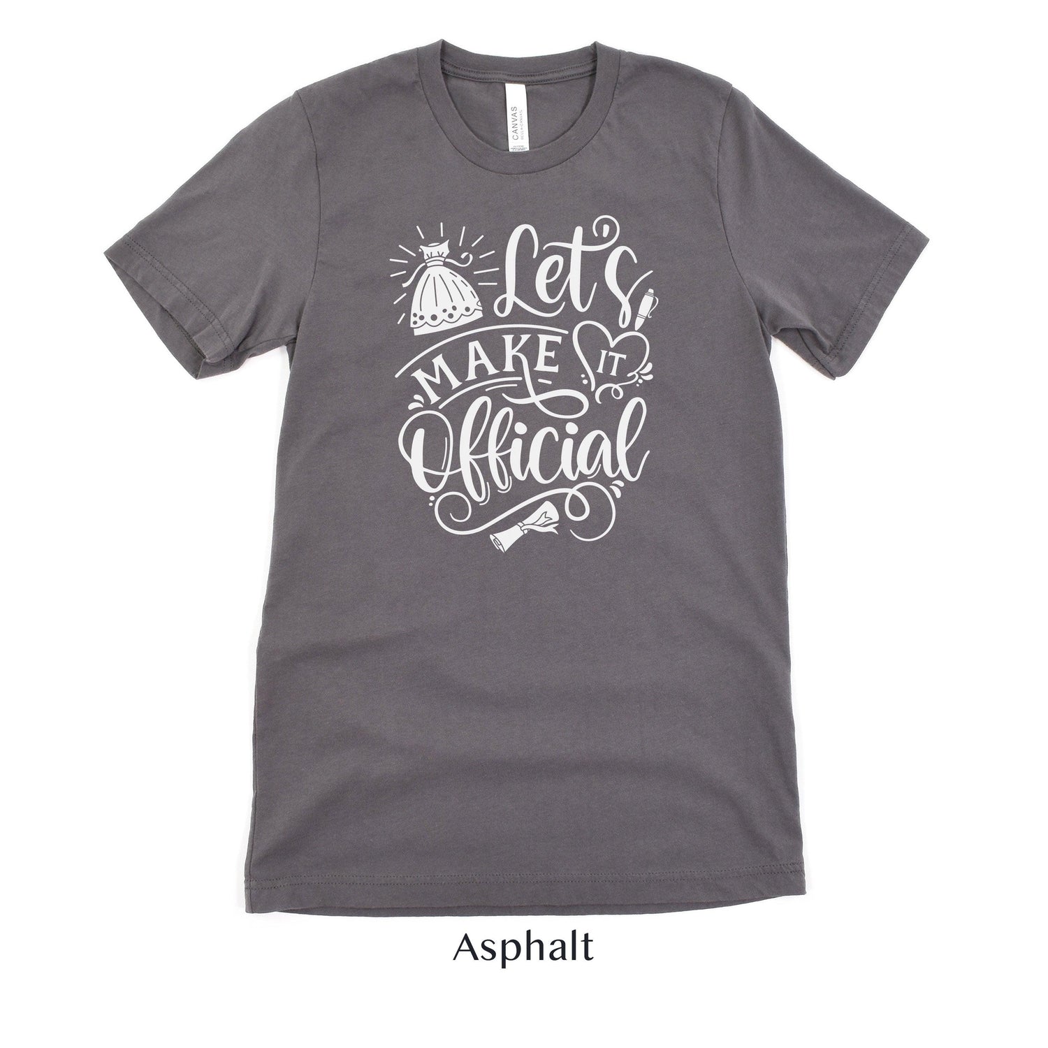 Lets Make It Official - Wedding Officiant Shirt - Gift for Wedding Vendor Unisex t-shirt by Oaklynn Lane