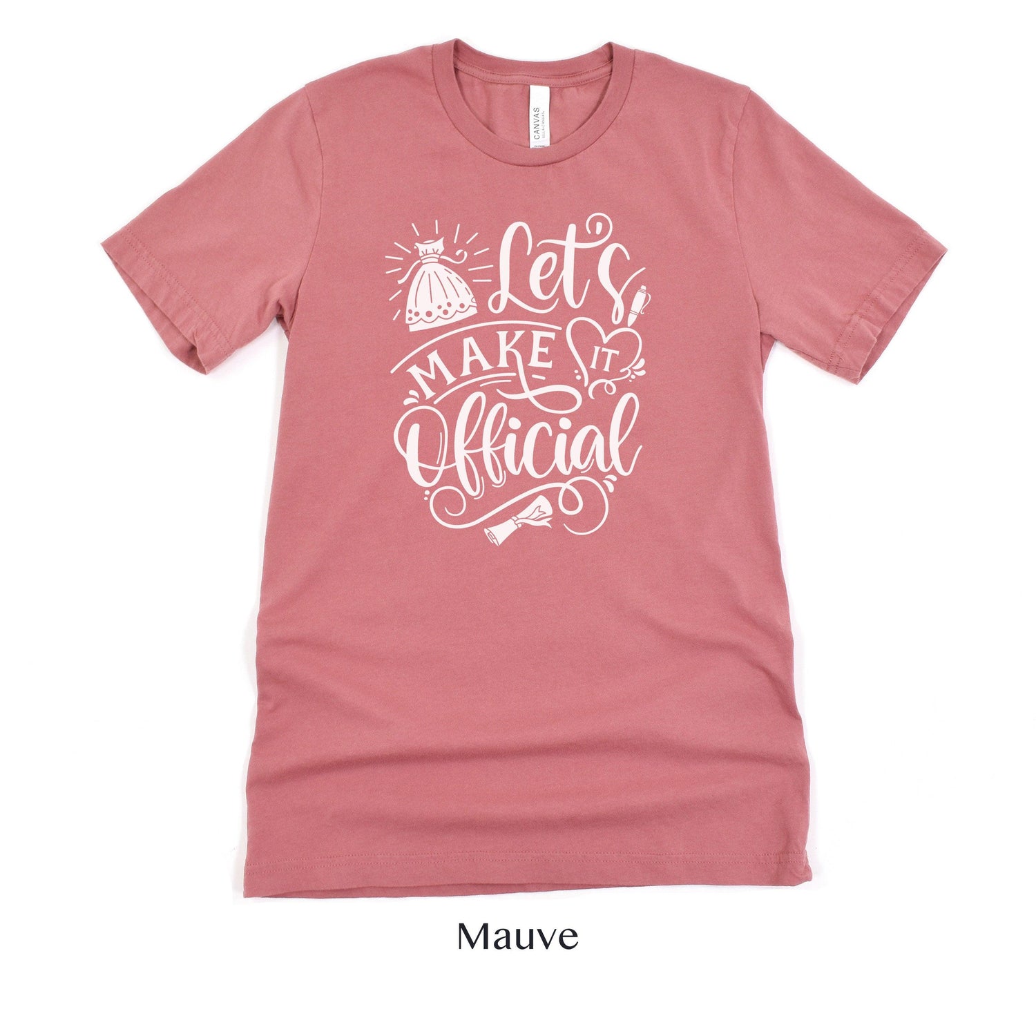 Lets Make It Official - Wedding Officiant Shirt - Gift for Wedding Vendor Unisex t-shirt by Oaklynn Lane