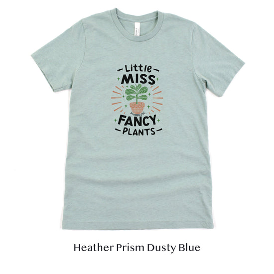 Little Miss Fancy Plants - Plant and Gardener Lover Tshirt by Oaklynn Lane