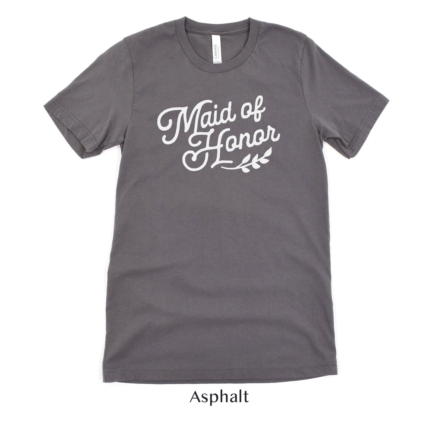 Maid of Honor Wedding Party Short-Sleeve Tee - Plus Sizes Available! by Oaklynn Lane