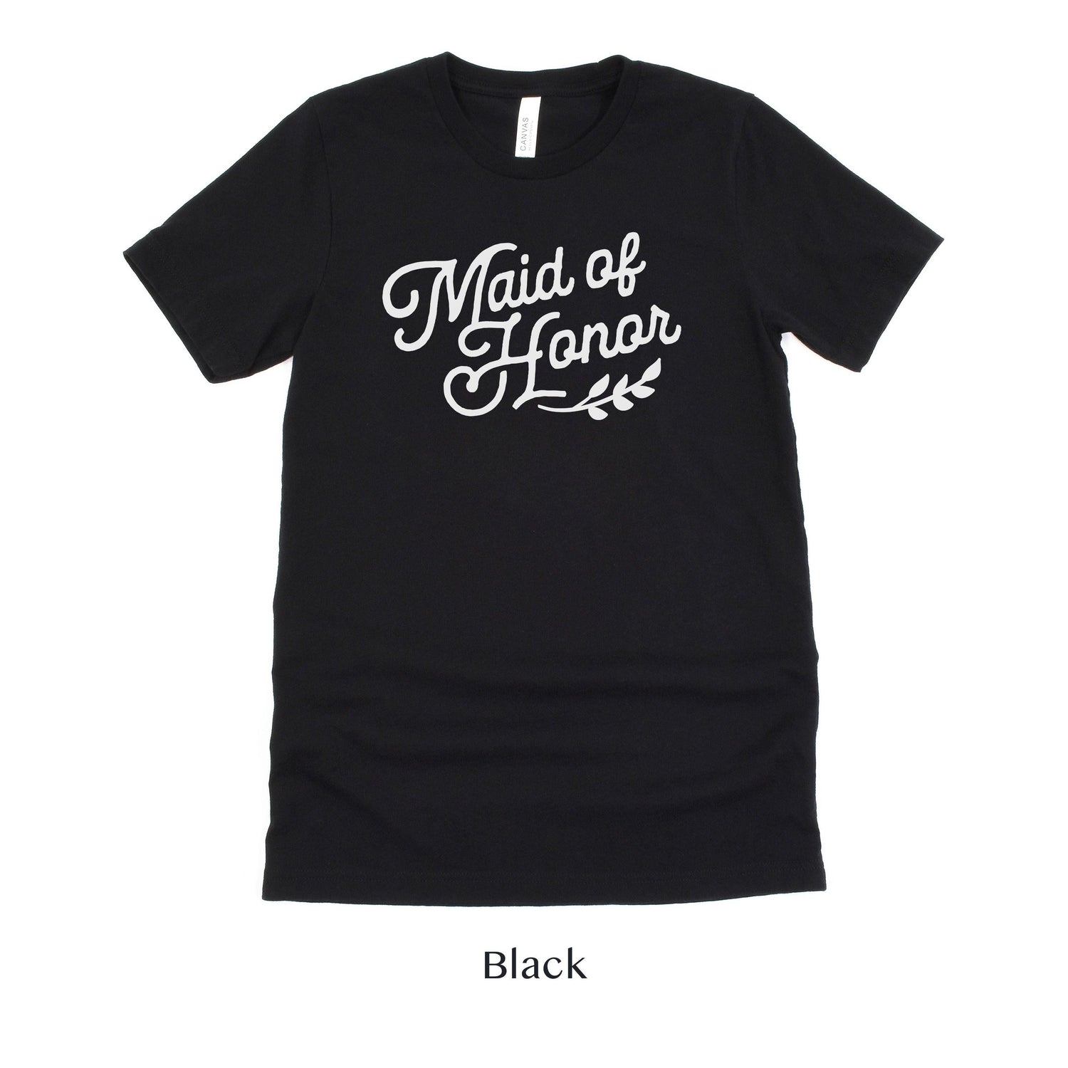 Maid of Honor Wedding Party Short-Sleeve Tee - Plus Sizes Available! by Oaklynn Lane