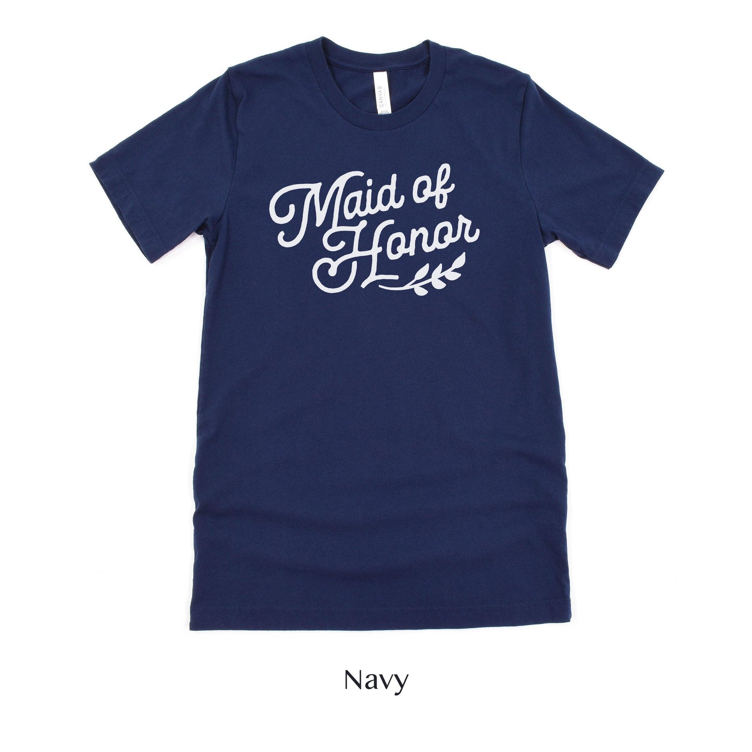 Maid of Honor Wedding Party Short-Sleeve Tee - Plus Sizes Available! by Oaklynn Lane