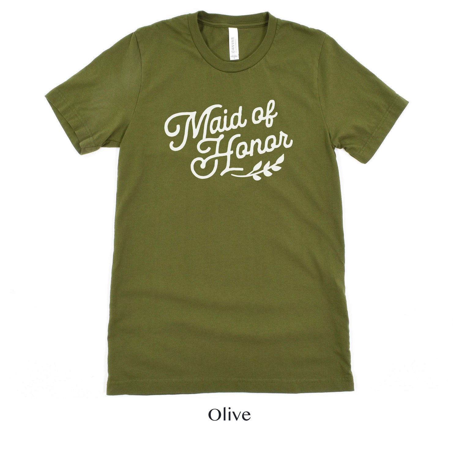 Maid of Honor Wedding Party Short-Sleeve Tee - Plus Sizes Available! by Oaklynn Lane