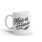 Maid of Honor White Glossy Coffee Mug by Oaklynn Lane