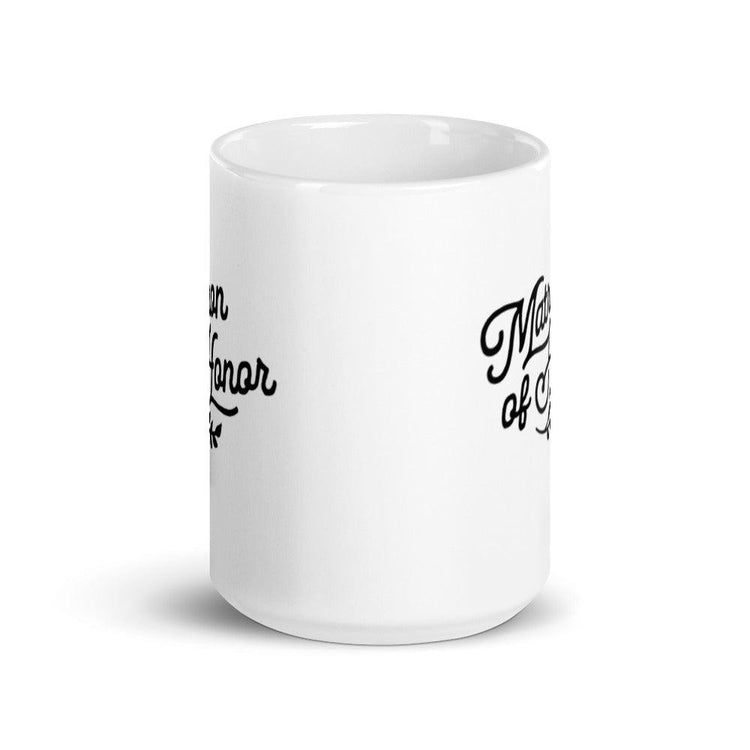 Matron of Honor White Glossy Coffee Mug by Oaklynn Lane