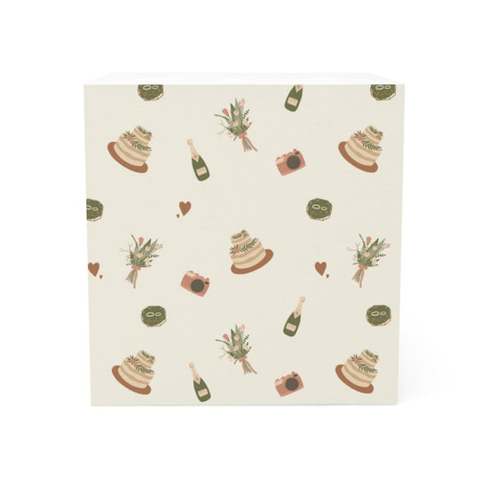 My Favorite Wedding Things Note Cube - Gift for Bride to Be - Engagement - Bridesmaid Proposal - Wedding Vendor Office Decor by Oaklynn Lane