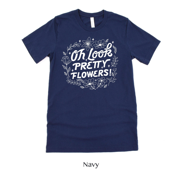 Oh Look! Pretty Flowers - Florist Tshirt - Flower Designer Shirt - Flower Shop Team Tees by Oaklynn Lane