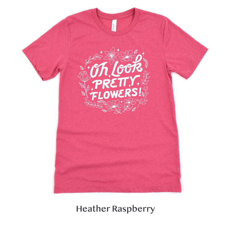 Oh Look! Pretty Flowers - Florist Tshirt - Flower Designer Shirt - Flower Shop Team Tees by Oaklynn Lane