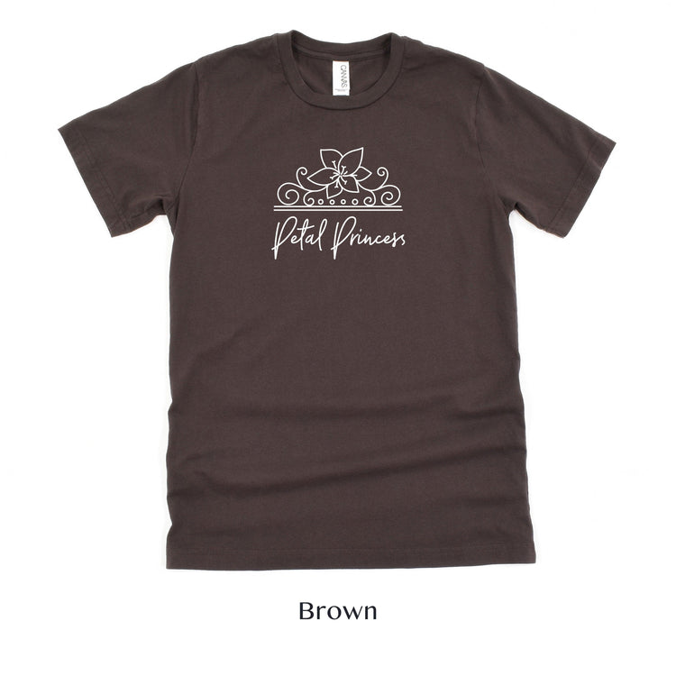 Petal Princess Florist Wedding Vendor or Adult Flower Girl Short-Sleeve Tee - Plus Sizes Available by Oaklynn Lane