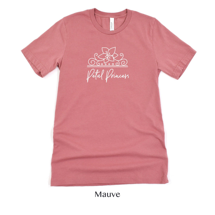 Petal Princess Florist Wedding Vendor or Adult Flower Girl Short-Sleeve Tee - Plus Sizes Available by Oaklynn Lane