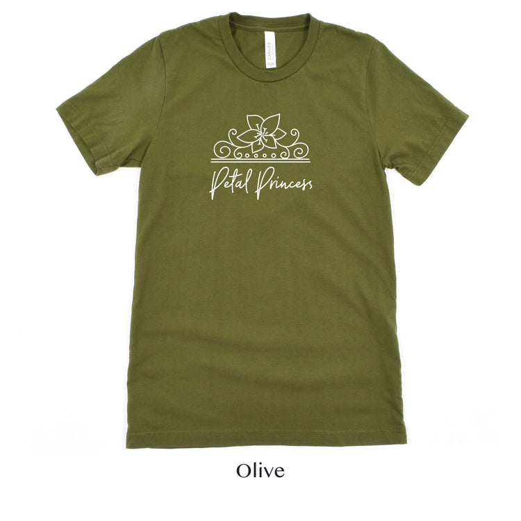 Petal Princess Florist Wedding Vendor or Adult Flower Girl Short-Sleeve Tee - Plus Sizes Available by Oaklynn Lane