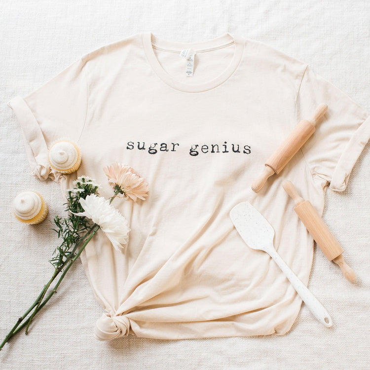 Sugar Genius Wedding Cake Baker Gift Short-sleeve Tee by Oaklynn Lane