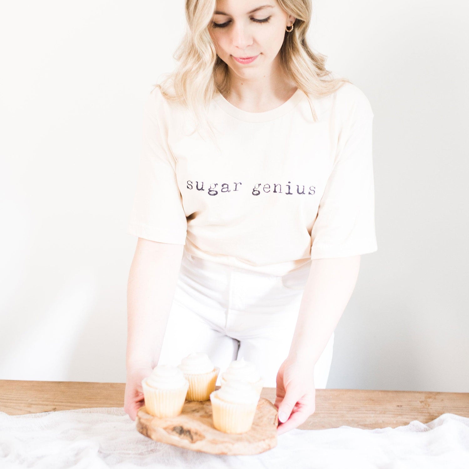 Sugar Genius Wedding Cake Baker Gift Short-sleeve Tee by Oaklynn Lane