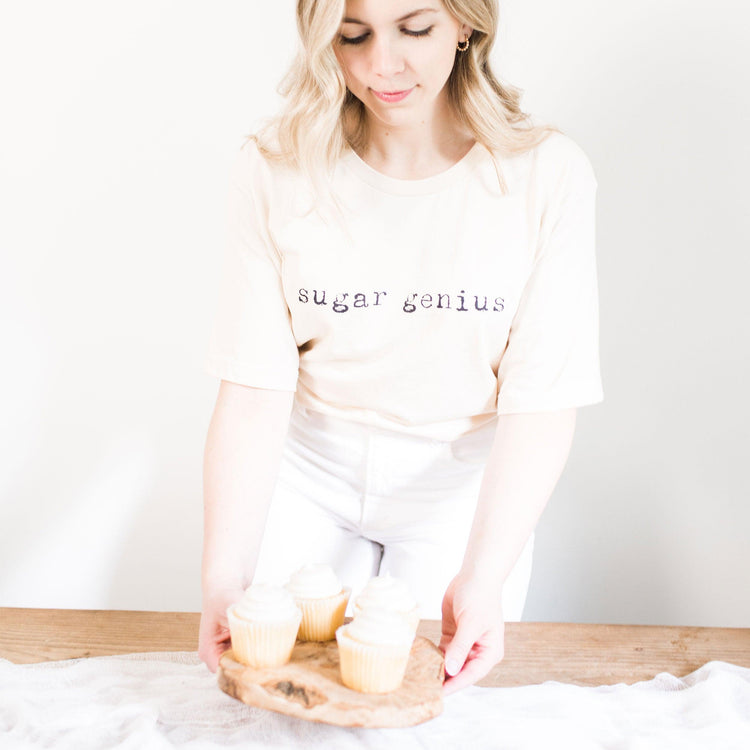 Sugar Genius Wedding Cake Baker Gift Short-sleeve Tee by Oaklynn Lane
