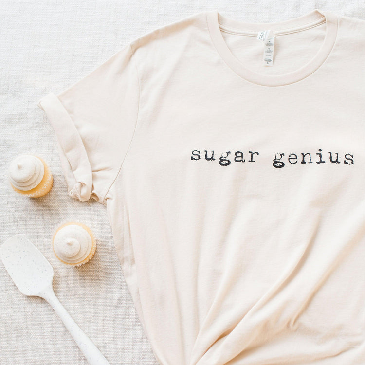 Sugar Genius Wedding Cake Baker Gift Short-sleeve Tee by Oaklynn Lane