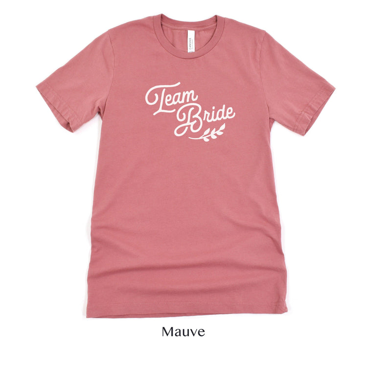 Team Bride Wedding Party Short-Sleeve Tee - Plus Sizes Available! by Oaklynn Lane