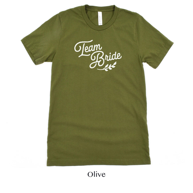 Team Bride Wedding Party Short-Sleeve Tee - Plus Sizes Available! by Oaklynn Lane