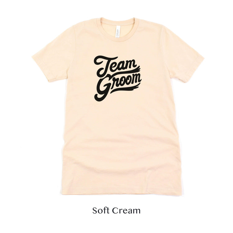 Team Groom - Groomsmen Wedding Bachelor Party Short-sleeve Tee by Oaklynn Lane
