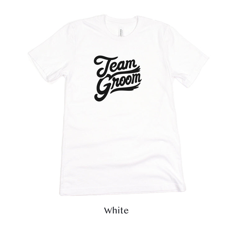 Team Groom - Groomsmen Wedding Bachelor Party Short-sleeve Tee by Oaklynn Lane