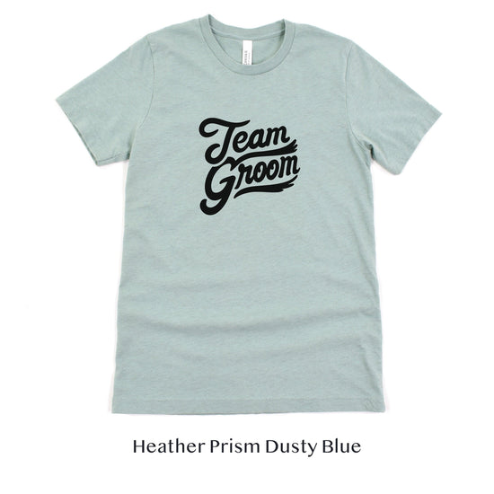 Team Groom - Groomsmen Wedding Bachelor Party Short-sleeve Tee by Oaklynn Lane