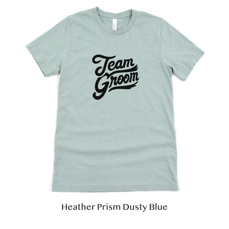 Team Groom - Groomsmen Wedding Bachelor Party Short-sleeve Tee by Oaklynn Lane