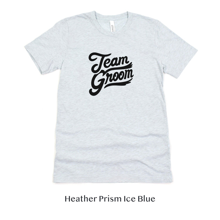 Team Groom - Groomsmen Wedding Bachelor Party Short-sleeve Tee by Oaklynn Lane