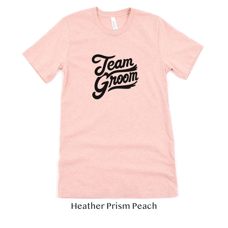 Team Groom - Groomsmen Wedding Bachelor Party Short-sleeve Tee by Oaklynn Lane