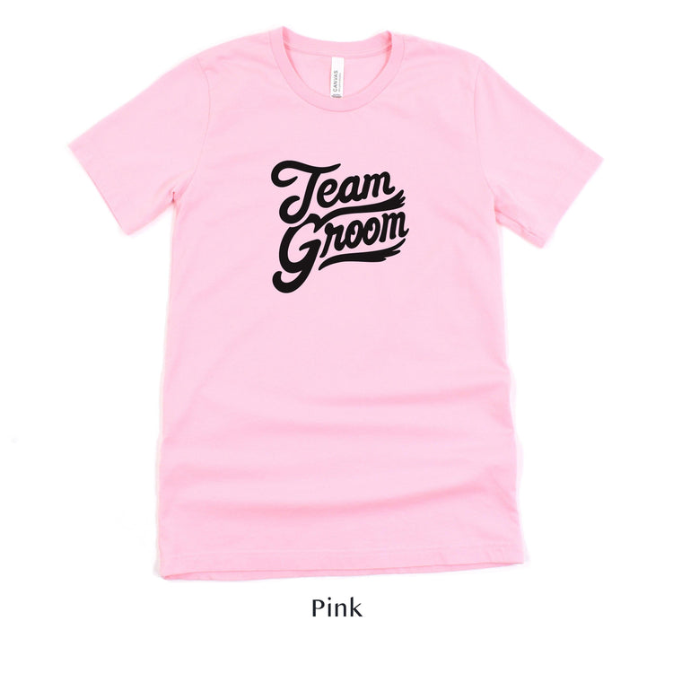 Team Groom - Groomsmen Wedding Bachelor Party Short-sleeve Tee by Oaklynn Lane