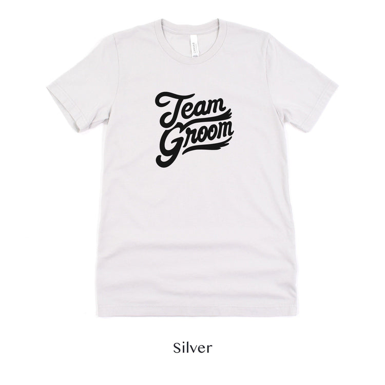 Team Groom - Groomsmen Wedding Bachelor Party Short-sleeve Tee by Oaklynn Lane