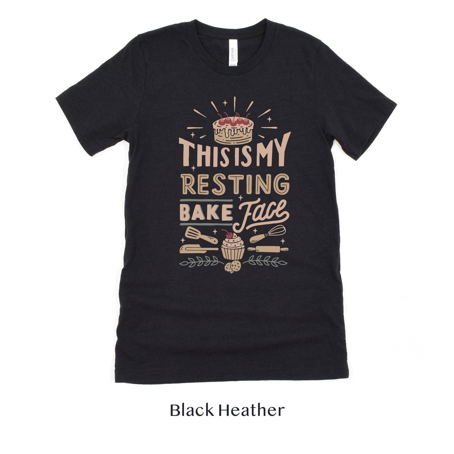 This is my resting Bake Face - Funny Cake Baker Gift Short-Sleeve Tee by Oaklynn Lane