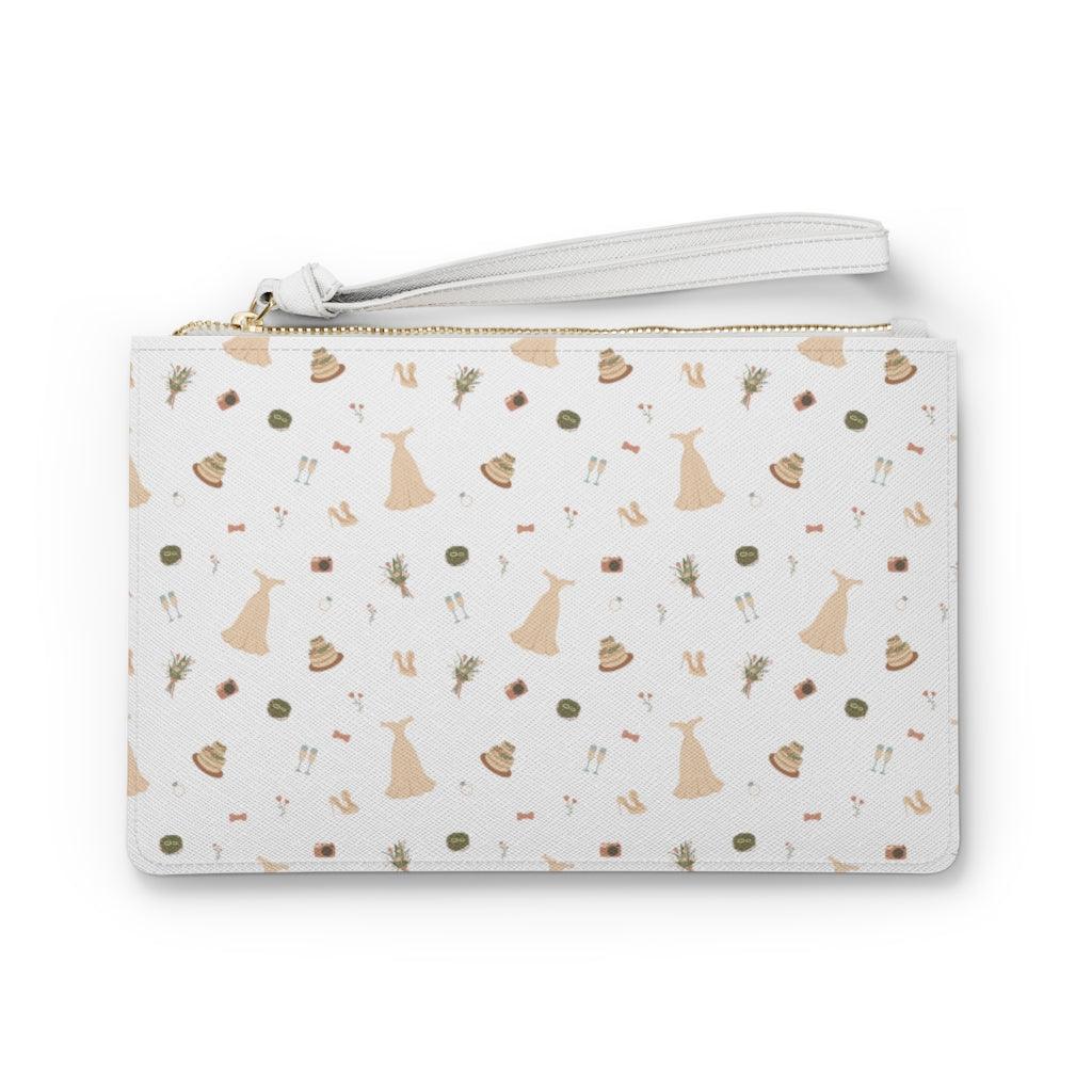 Wedding Icons Bride Clutch Bag by Oaklynn Lane