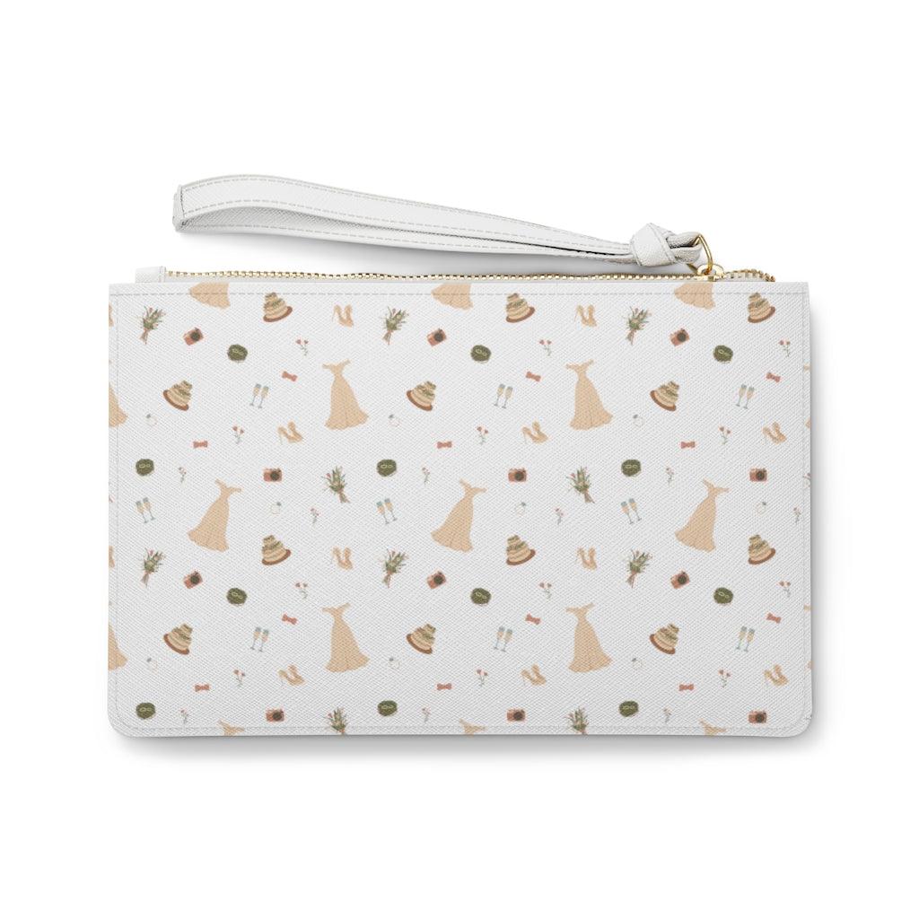 Wedding Icons Bride Clutch Bag by Oaklynn Lane