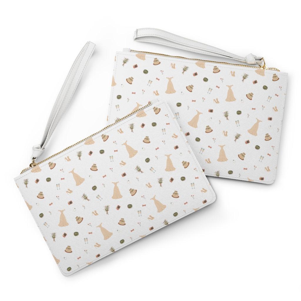 Wedding Icons Bride Clutch Bag by Oaklynn Lane