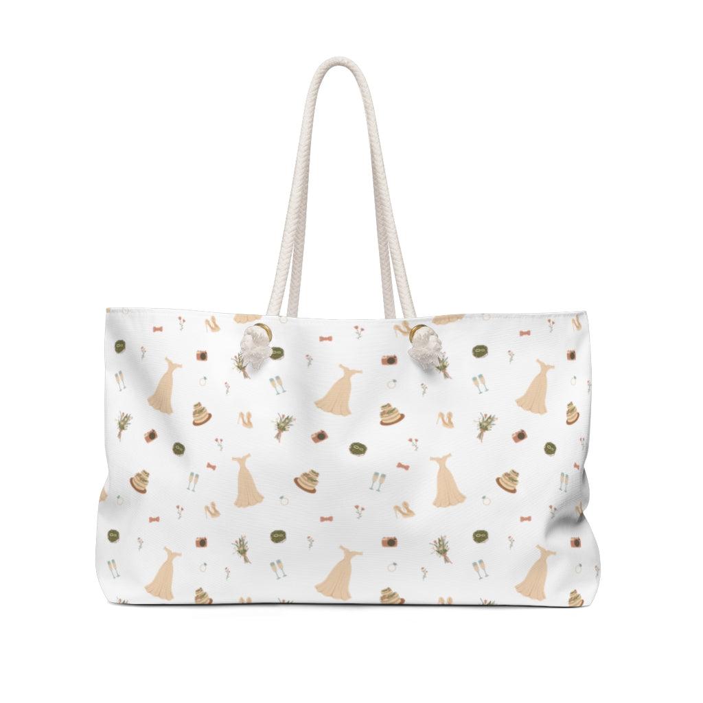 Wedding Icons Bride Weekender Bag by Oaklynn Lane