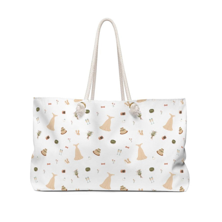 Wedding Icons Bride Weekender Bag by Oaklynn Lane