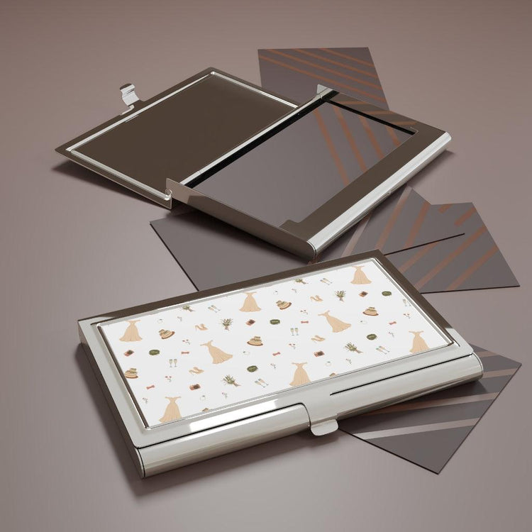 Wedding Icons Business Card Holder by Oaklynn Lane