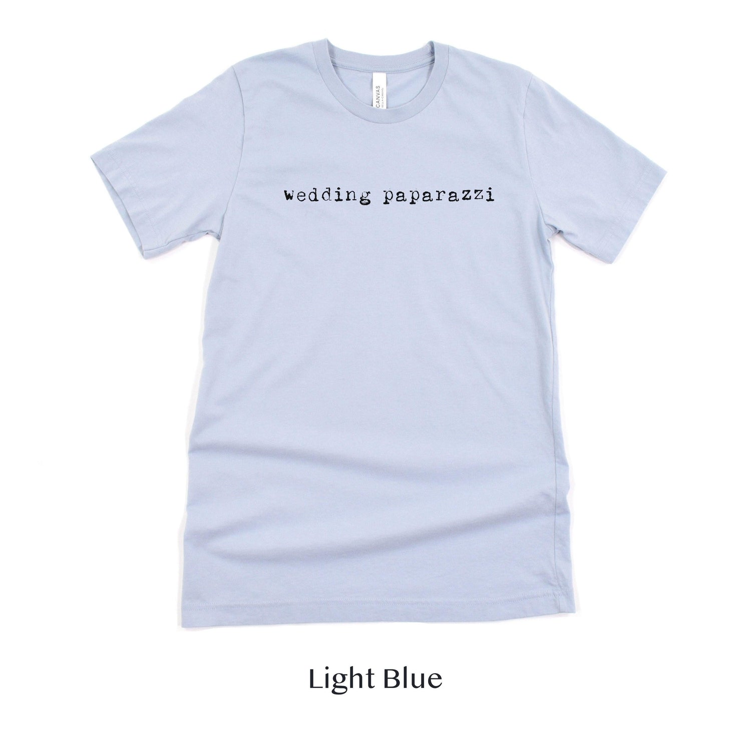 Wedding Paparazzi Wedding Photographer Gift Shirt Short-sleeve Tee by Oaklynn Lane