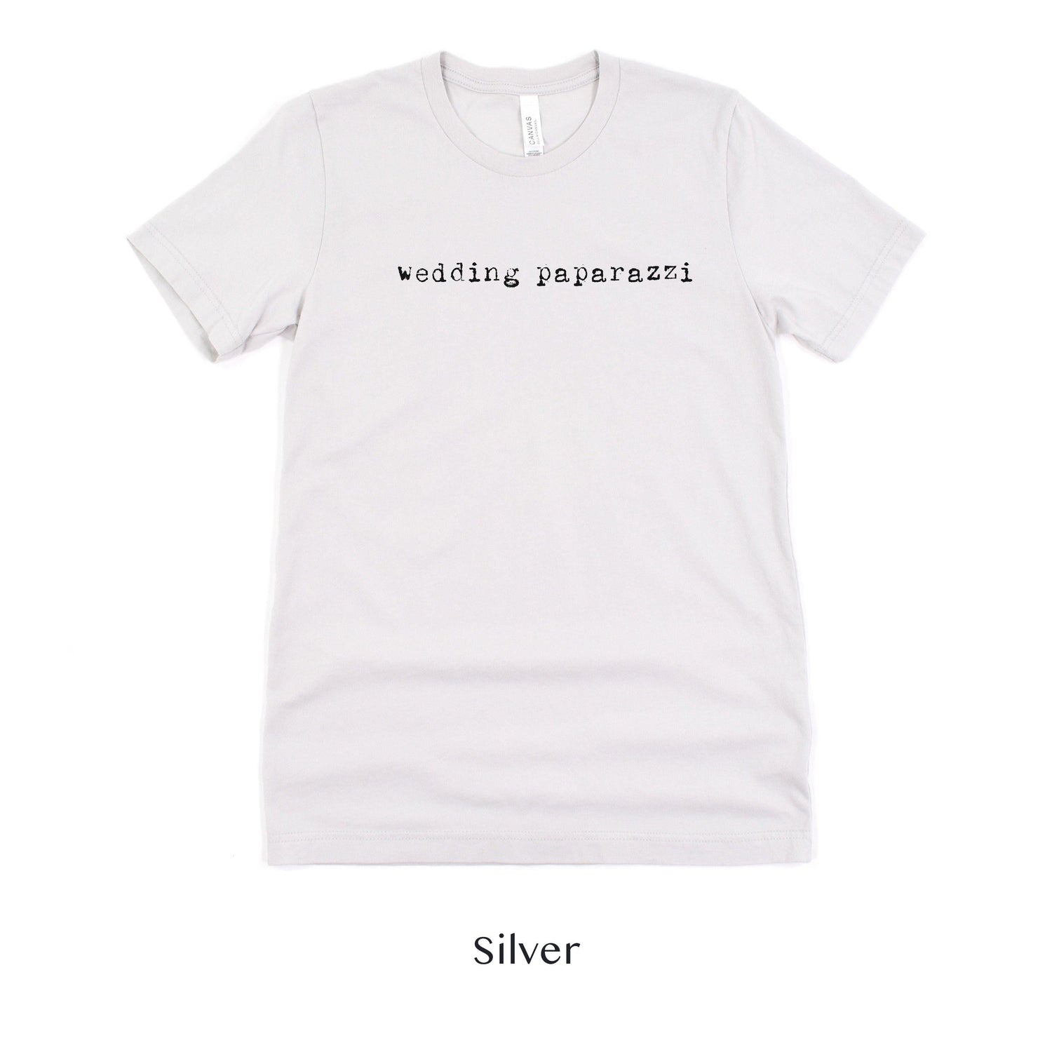 Wedding Paparazzi Wedding Photographer Gift Shirt Short-sleeve Tee by Oaklynn Lane