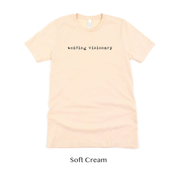 Wedding Visionary - Wedding Planner and Coordinator Gift Short-sleeve Tee by Oaklynn Lane