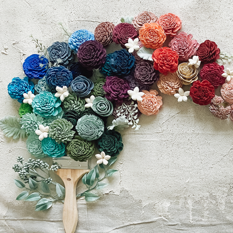 Wood Flower Dye Materials & Supplies