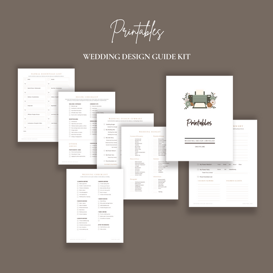 FREE! Wedding Design Unveiled Printables - Budget, Wedding Checklist and More!