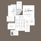 DIGITAL DOWNLOAD - Simple Classic Wedding Invitation Suite - Editable Canva Bundle