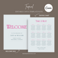 DIGITAL DOWNLOAD - Tropical Wedding Invitation Suite - Editable Canva Bundle