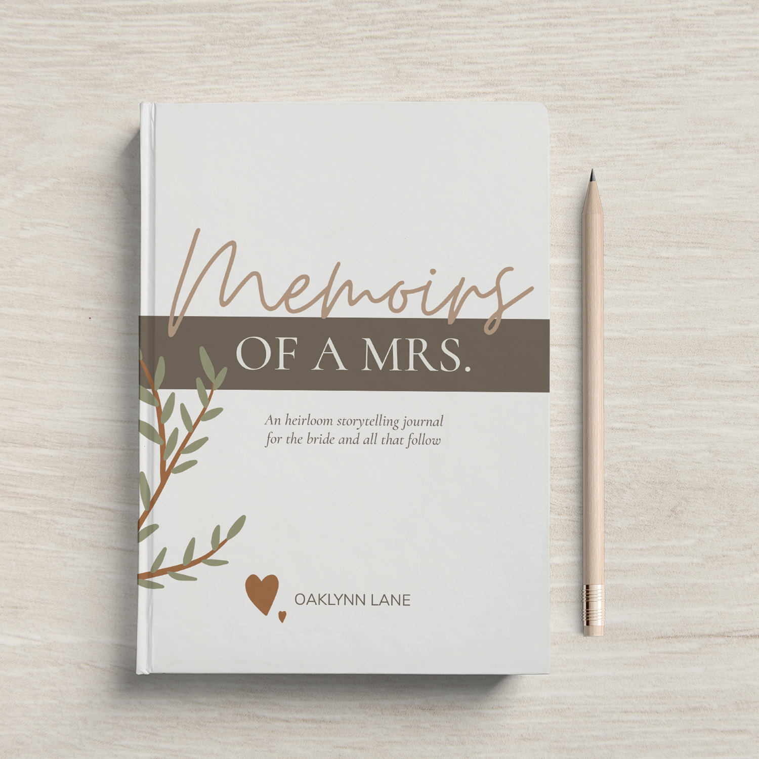 Memoirs of a Mrs. Journal - Heirloom Storytelling Wedding Journal
