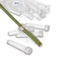 Floral Water Tubes/Vials for Flower Arrangements by Royal Imports, Clear - 3" (1/2" Opening) - Standard - 100/Pack - w/Caps