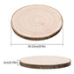 FORACKS Natural Round Wood Slices 6 Pack 8-9 inches Unfinished Wood kit Circles DIY Crafts Wood Ornament Discs