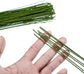 FOIMAS 18 Gague Floral Stem Wire,100pcs Paper Wrapped Florist Wire for Floral Arrangement