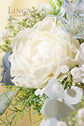 Ling's Moment 16pcs 4" Ivory Blooming Peonies Artificial Peonies Flower Real Looking Fake Peony w/Stem DIY Wedding Bouquet Centerpieces Reception Arrangements Party Baby Shower Home Décor